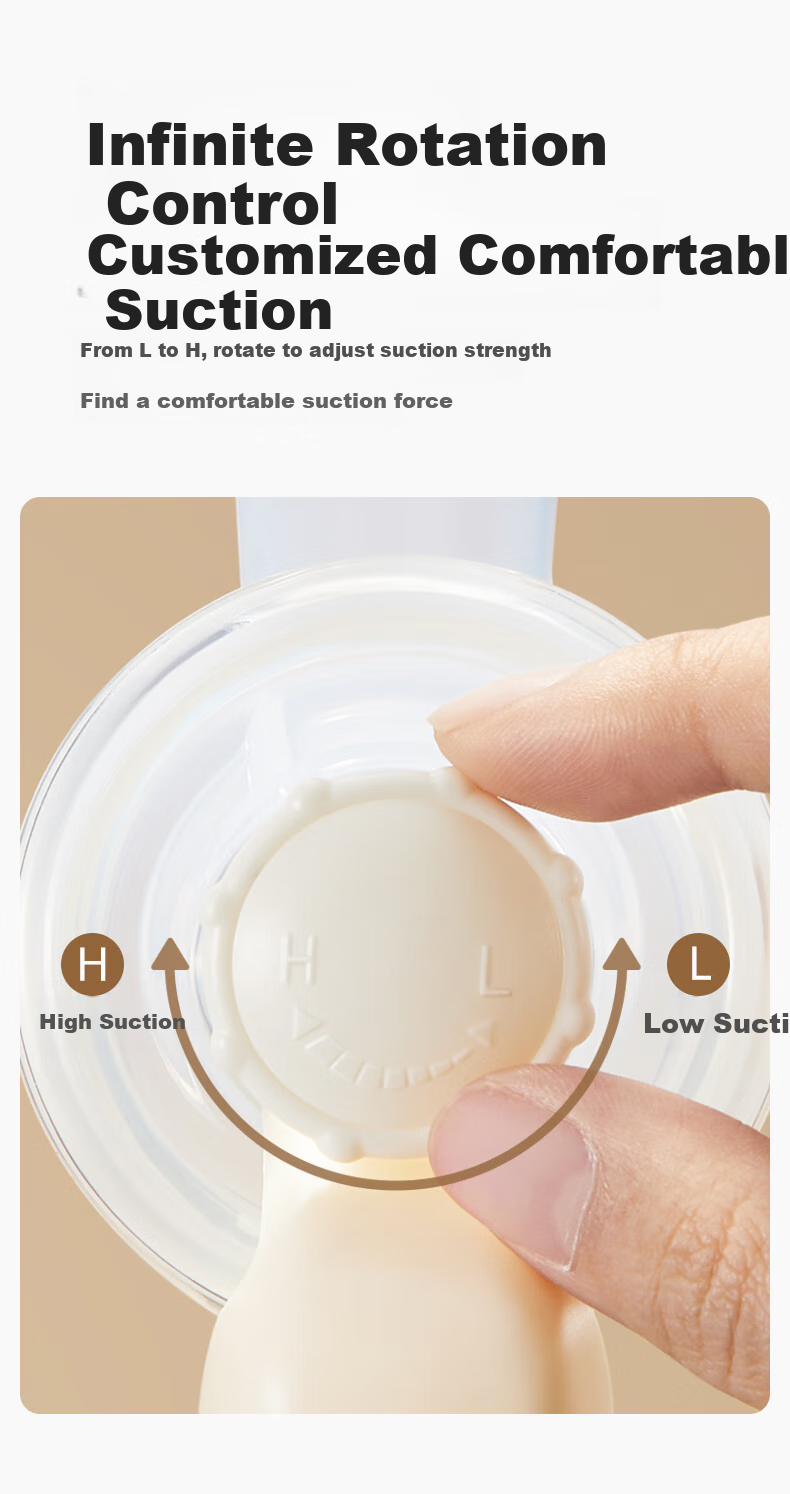 Shiyuejiejing Manual Breast Pump, Postpartum Portable Hand-Operated Breast Pump, Milk Collector 5