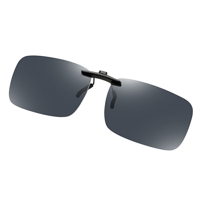 PEAK Polarized Clip-On Sunglasses Ultra-Light Prescription Clip-On UV Protection Driving Sunglasses Polarized Black Gray