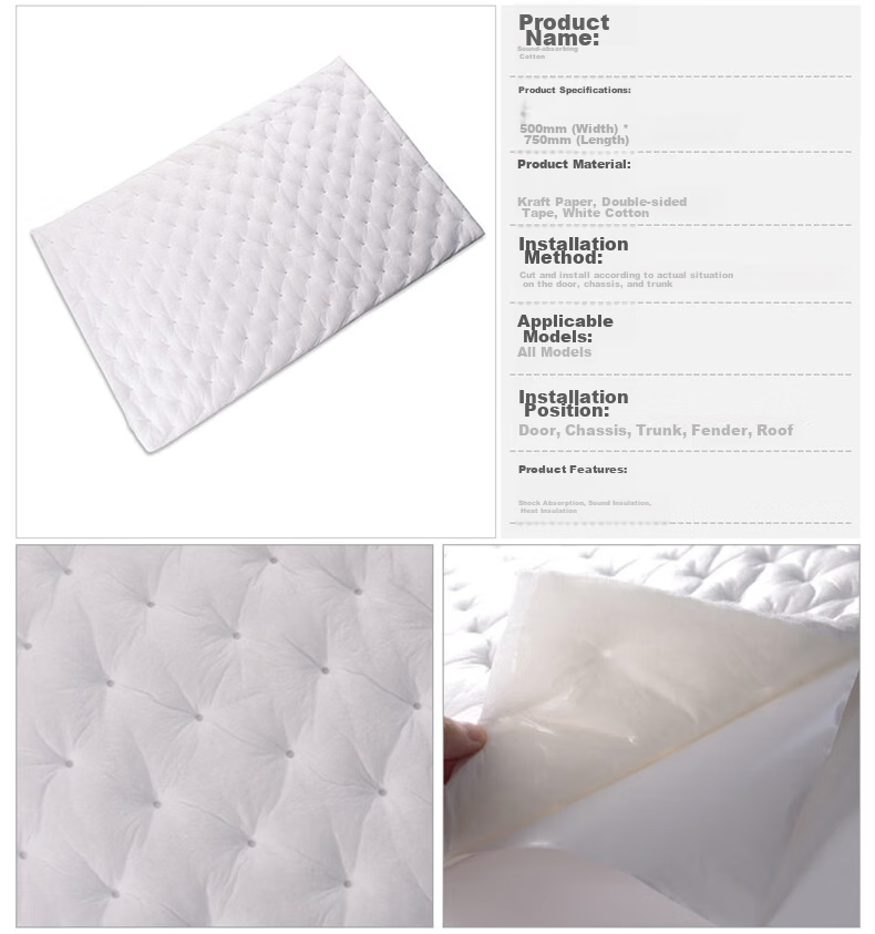 Xiangdaxia Car Soundproofing Cotton, Engine Hood Sound Insulation Material, Heat Insulating Cotton, High-Temperature Resistant Butyl Rubber, Three-In Engine Vibration Reduction Plate 5