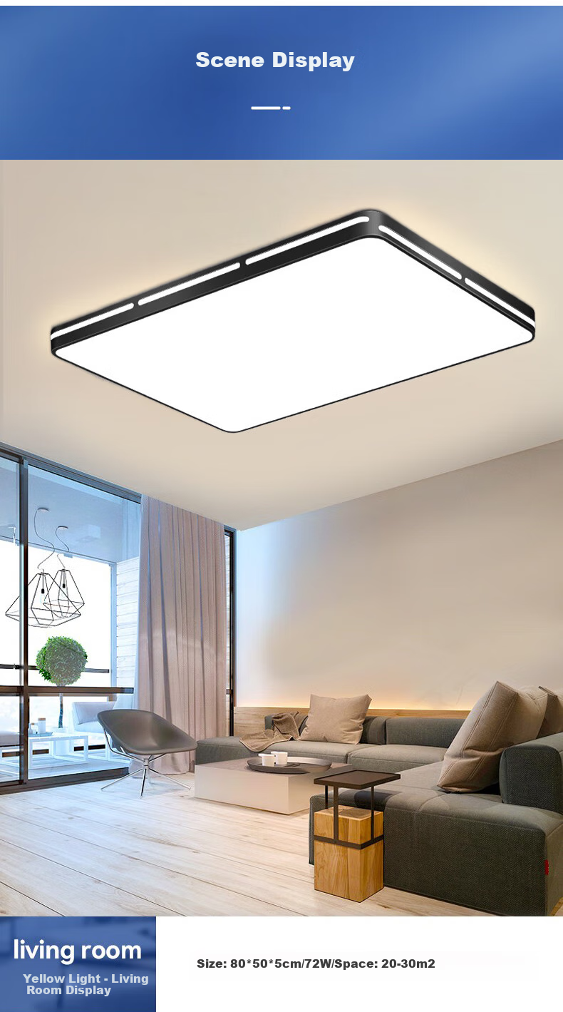 HD Ceiling Light, Bedroom Light, Dining Room Light, LED Eye-Protection Main Bedroom Full Spectrum Zhongshan Lighting Fixture, 26 Styles of Lamp Design, Installation Included 4