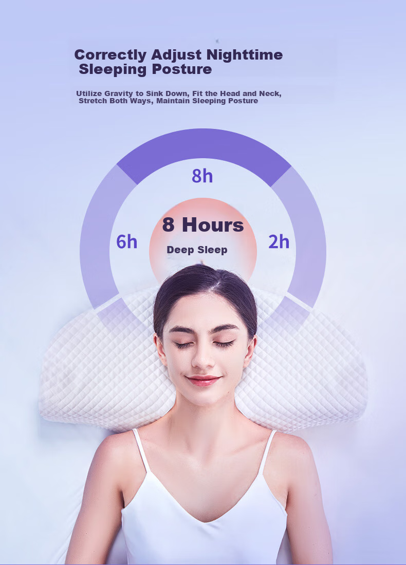 Aeromax Memory Foam Cervical Pillow for Neck Support, Cervical Spondylosis Treatment, Adult Sleeping Pillow, Detachable Traction Round Pillow 6