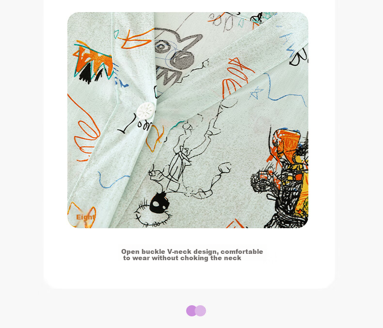 Purple Floral Language [Soft Lyocell] Children's Pajamas Spring and Autumn New Boys' Homewear Summer Air Conditioning Clothes 160 5