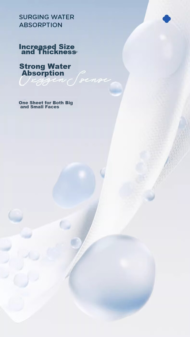 Grace All-Cotton Facial Cleansing Wipes, Pull-Out Disposable, Thickened Pearl Texture, Oxygenated Cleansing Cotton Soft Tissues, Thick And Soft Version, 1 Pack of 60 Pieces 6