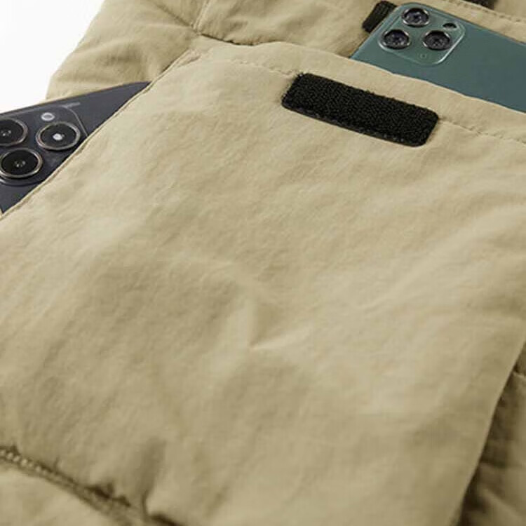 JEEP SPIRIT Men's Autumn Winter Loose Fleece Thickened Stand Collar Solid Color Middle-aged Cotton Jacket Dark Black XL
