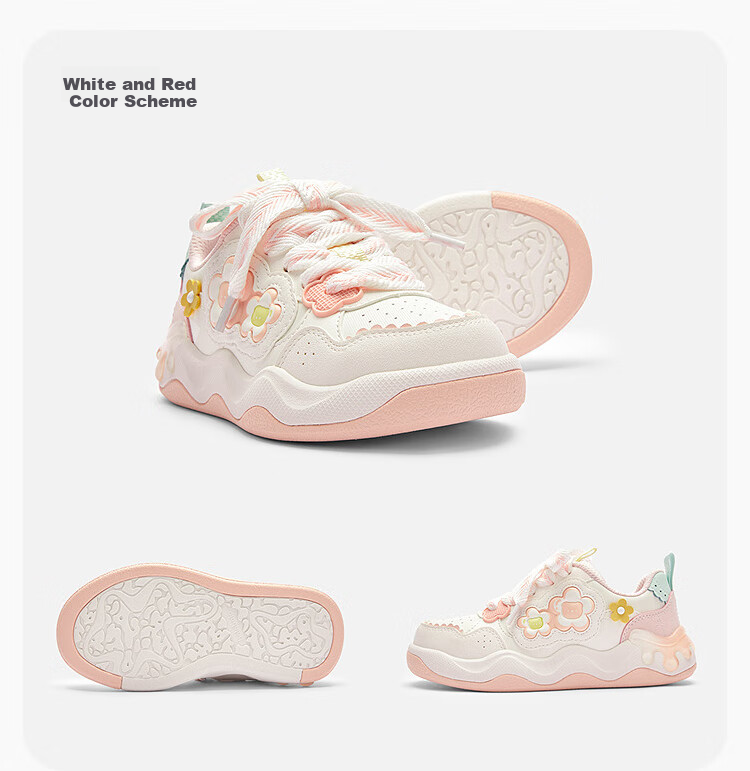 BALABALA Children's Shoes, Kids' Sneakers, Breathable Non-Slip Footwear, Girls' Autumn Casual Shoes, Cute And Adorable, 208325141001 12