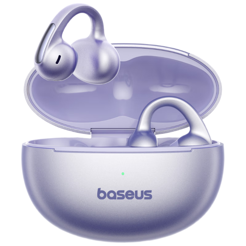 Baseus MC1 Pro AI Translation Bluetooth Earphones [Celebrity Edition] Clip-On Open-Ear Sports Call Noise-Cancelling Bone Conduction for Huawei and Apple Phones