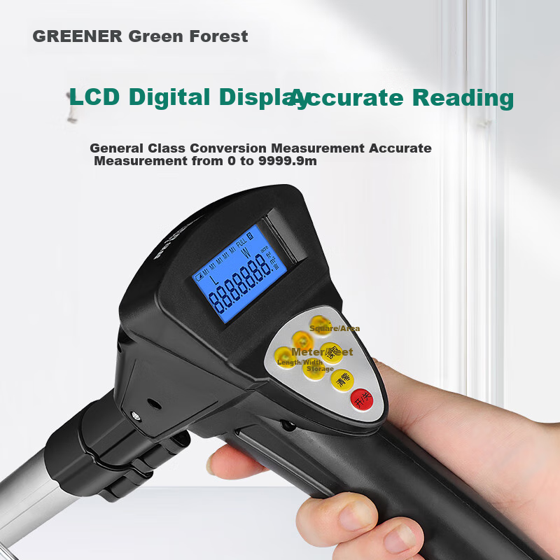 GREENER Measuring Wheel, Roller Ruler, Distance Measuring Wheel, Electronic Digital Display Large Wheel 50cm