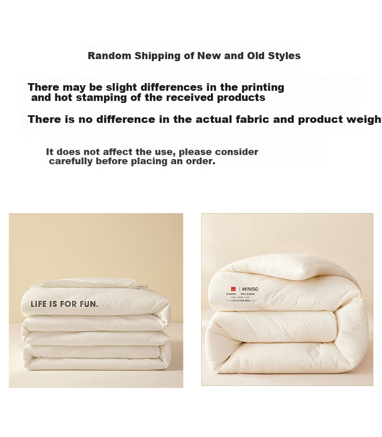 MINISO Antibacterial Soybean Quilt, All-Season Comforter, Air Conditioning Blanket, Cotton Quilt, Spring And Autumn Duvet, 200x230cm, 6 Ji 7