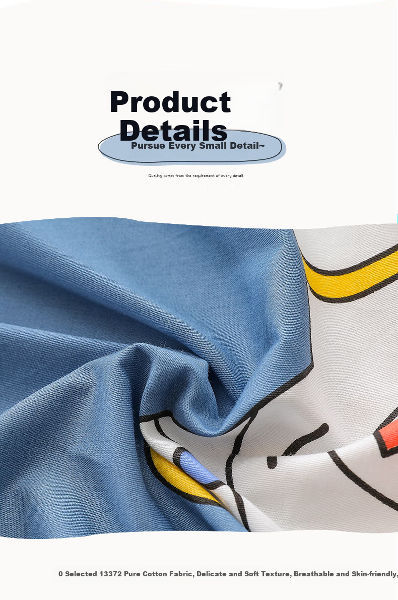 Mengshina Class A Pure Cotton Children's Duvet Cover, Single Piece, 100% Cotton, Kindergarten Quilt Cover, 150x200cm, Dinosaur Valley 13