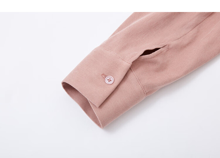 Demana Brushed Fabric Winter Warm Tone Elegant Lapel Patch Pocket Shirt Loose Fit Straight Cut Women's Top 2