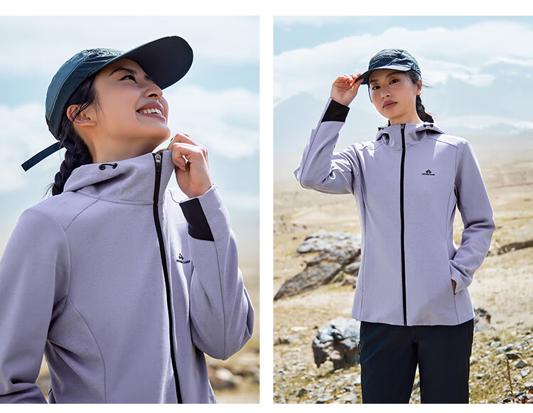 Toread Dolphin Women's Softshell Jacket Spring Autumn Outdoor Fleece Lined Warm Windproof Breathable Durable Hiking Hooded Coat 10
