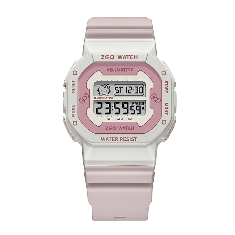 Hello Kitty Kids Digital Square Watch for Elementary and Middle School Students Birthday Children's Day Gift for Girls