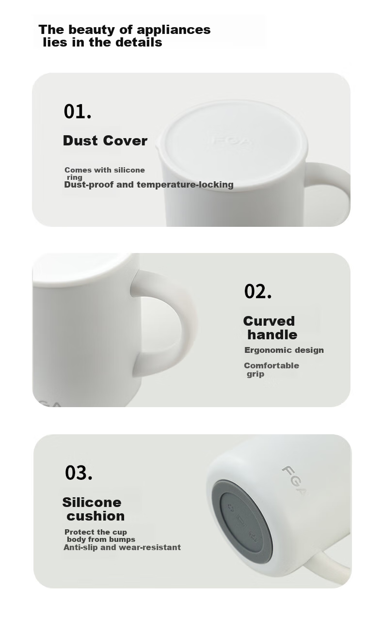 FGA Fuguang Insulated Mug, 316 Stainless Steel, Large Capacity, for Men And Women, Office Coffee Cup, Student Tea Cup, Water Cup 2