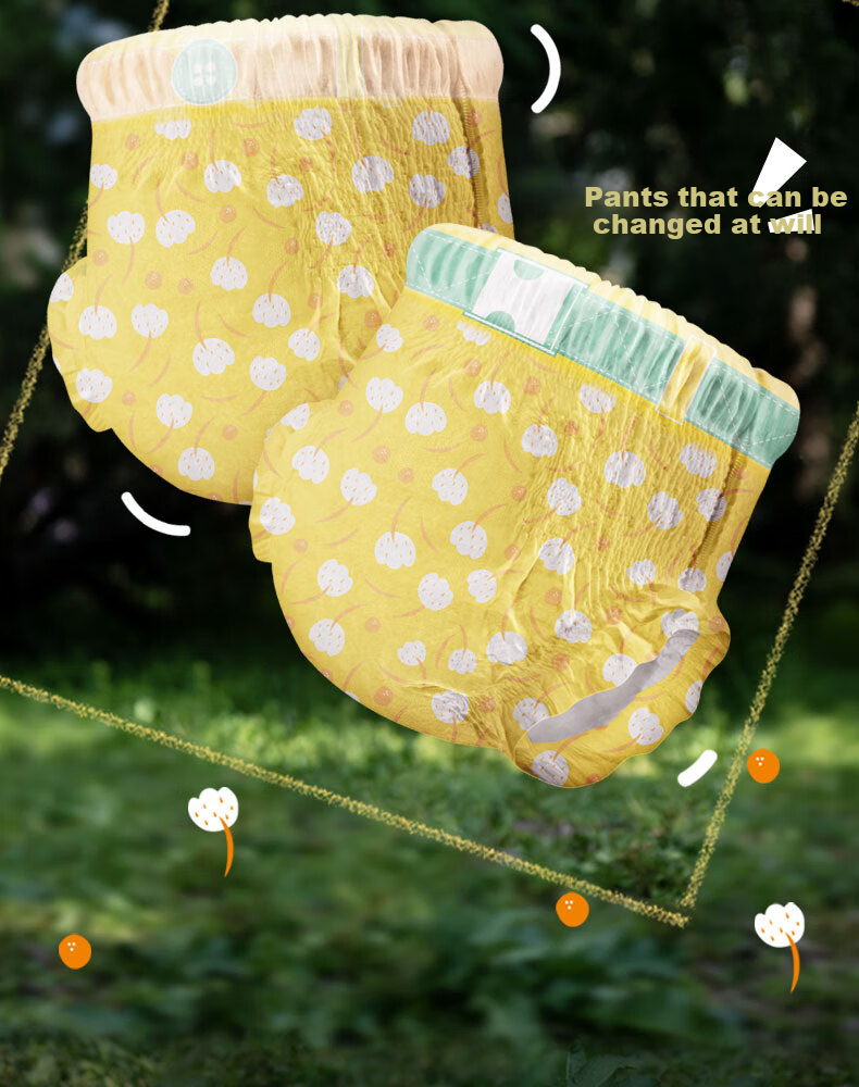 Shengxiaguangnian Nature Natural Pull-Up Diapers, Size L, 34 Count, Disposable Diapers, Ultra-Thi 5