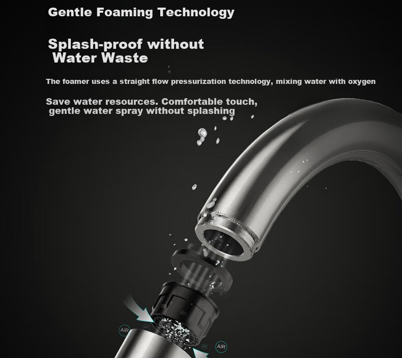 MICOE Kitchen Faucet Series, Pull-Out Type, 304 Stainless Steel, Waterfall Cold And Hot, 360° Rotating, Sink Tap for Vegetable Washing 19
