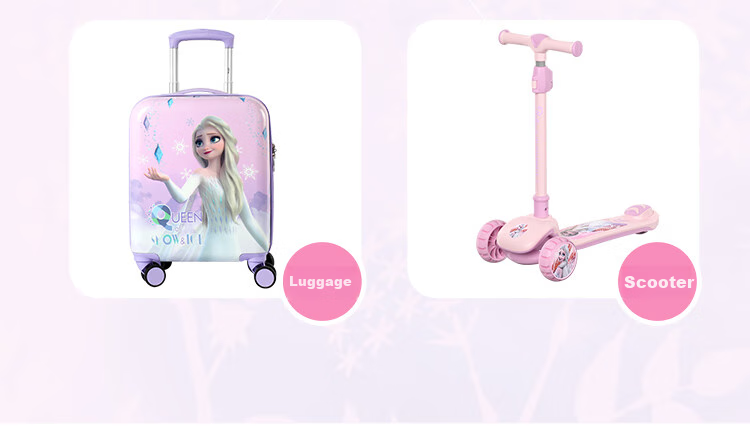 Mesuca Disney Mickey Mouse Children's Suitcase, Rideable, for Boys And Girls, Lazy Parent Stroller, Baby Trolley Case, 20 Inches 6