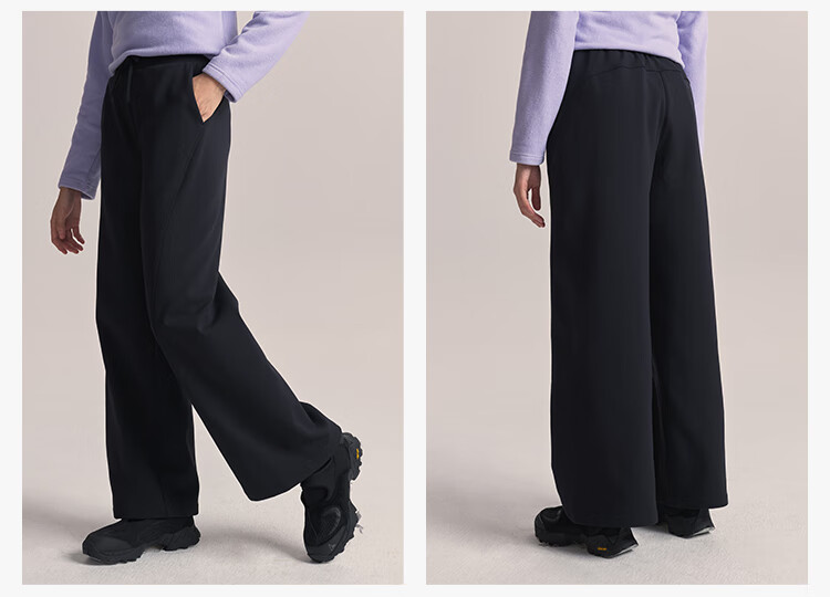 JD Original F4 Series Fleece Pants, High-Elastic Fleece-Lined Trousers for Women, Winter New Year Clothing, Cream Color, Size S 12
