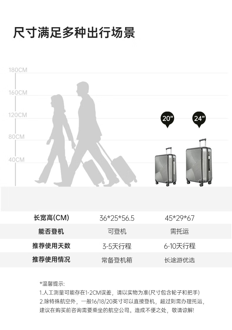 Diplomat TC-612TM Matte Gray 20-inch Luggage Travel Suitcase with Combination Lock 1