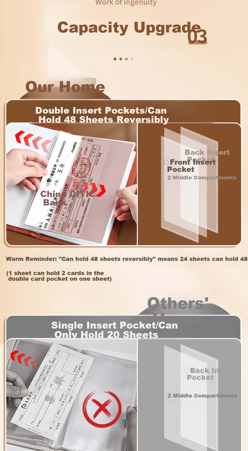 Licao Savings Deposit Organizer, Bill Holder, Bank Statement Folder, 2026 Latest Model, Bank Check Holder, Money Storage, Multi-Functional, Waterproof, Large Capacity, with Lock 4