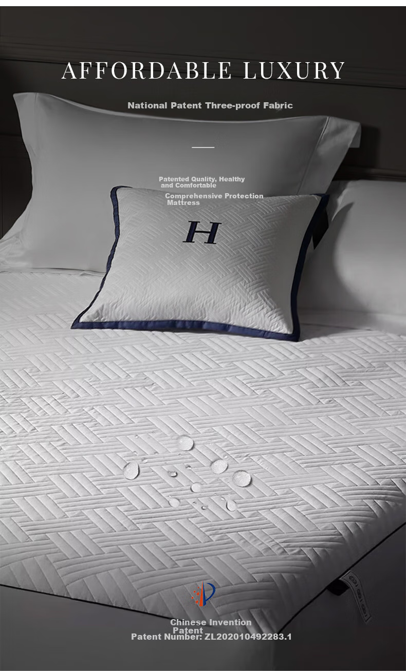 Canasin Hotel-Style Fitted Sheet, Mattress Protector, Waterproof And Dirt-Proof Protective Cover, Machine Washable, 1.5x2 Meters 4