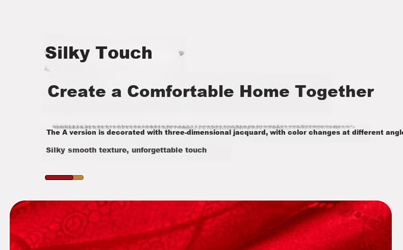 Shuixingjiafang Wedding Bedding Set of Four Pieces, Century-Long Perfect Match Jacquard Red Wedding Bed Sheet And Duvet Cover, New Marriage Gift, 1.5m Home Furniture Store 15