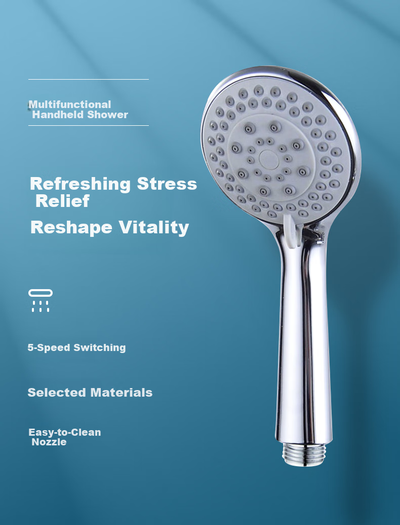 Chaojijiapin Shower Head, Multifunctional, Handheld And Wall-Mounted, Single-Head, High-Flow Bathroom Shower Head 1