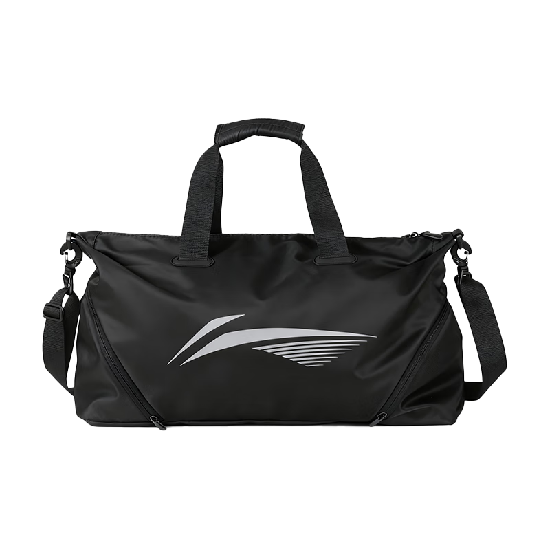 LI-NING Swimming Storage Bag Wet and Dry Separation Large Capacity Waterproof Crossbody Bag for Men and Women 7561 Black
