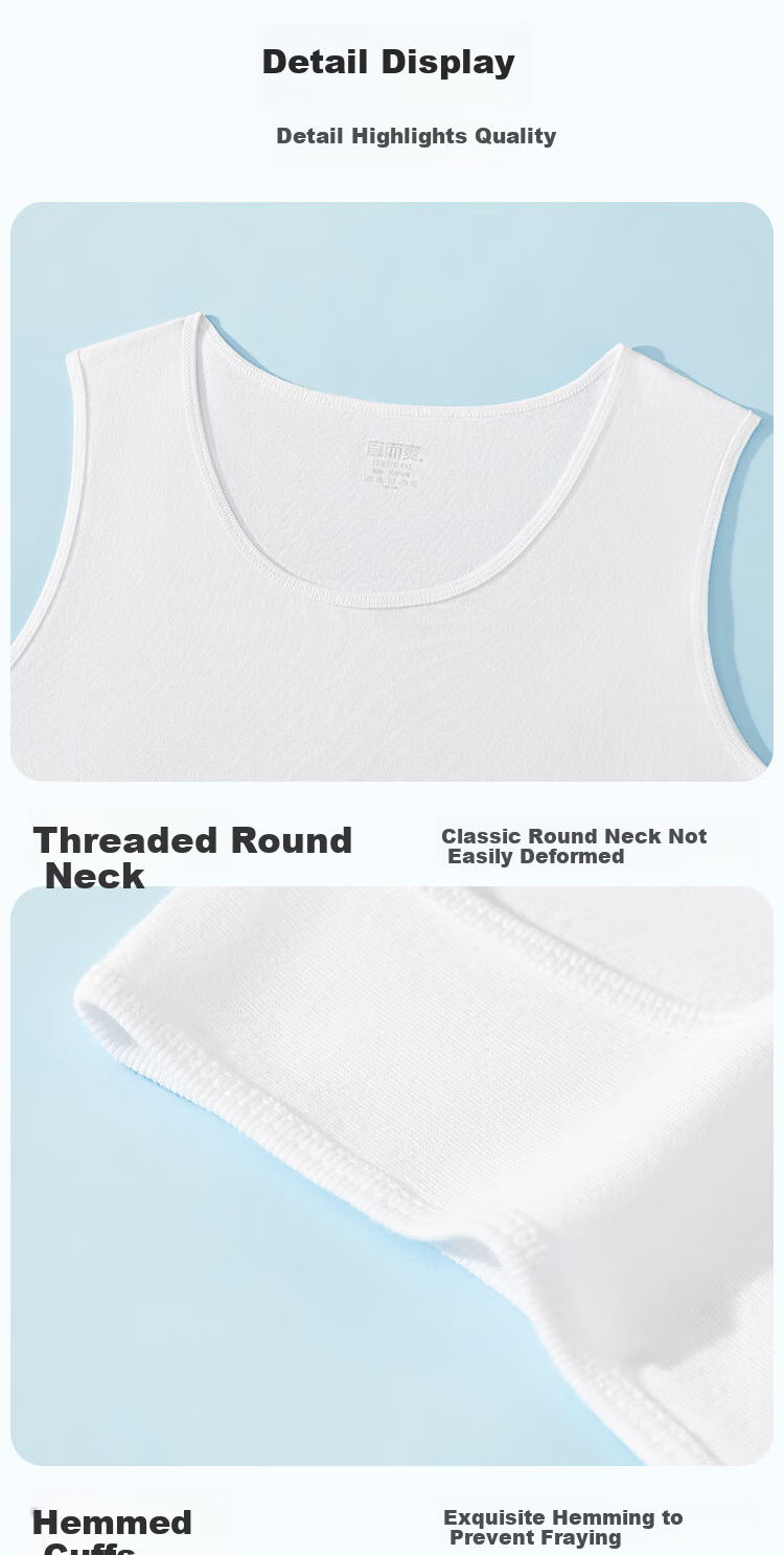 Yiershuang 【100% Cotton】 Plus Size Women's Summer Sports Vest, Plus Size Base Shirt, Mother's Day Gift for Mom 4