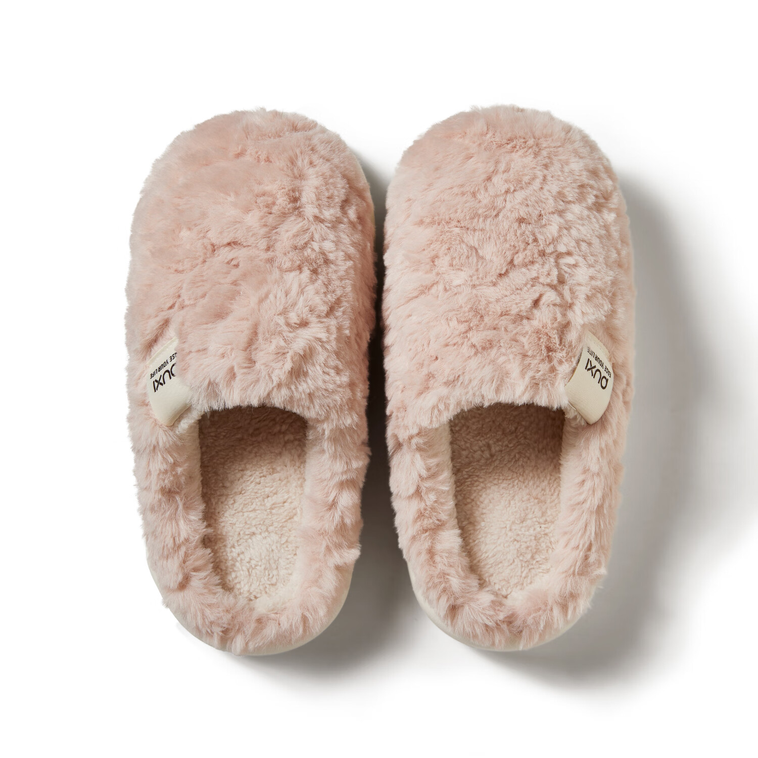 Puxi Couple Thick Plush 5-Second Instant Warm Non-Slip Casual Thick Sole Indoor Cotton Slippers