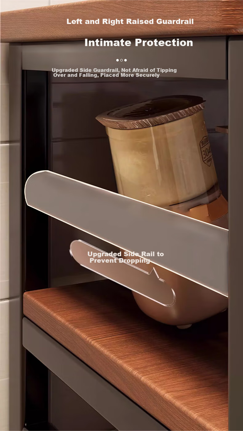 Quanpinwu Kitchen Storage Rack, Multifunctional Floor Cabinet, Cutting Table, Workbench, Sideboard Storage Rack, Narrow Cabinet, Coffee Table, 83 10