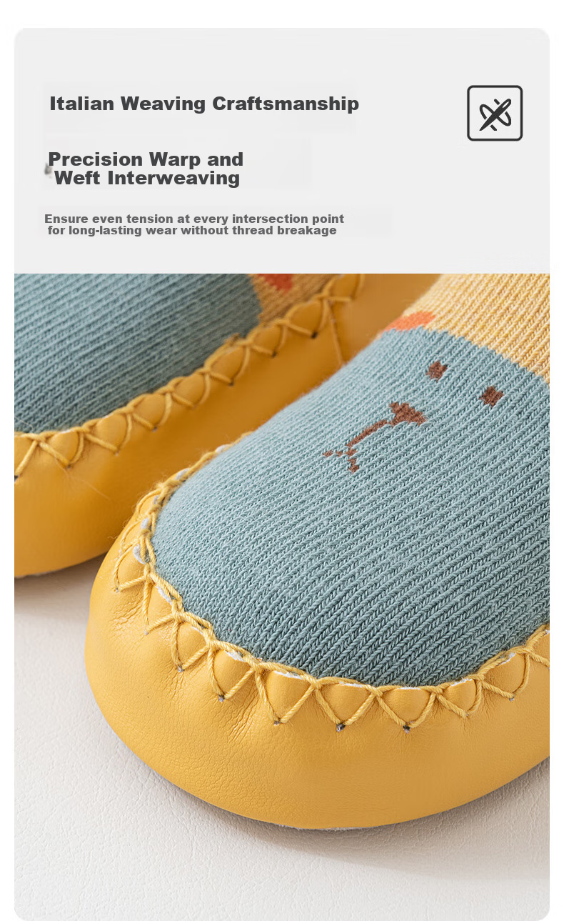 Shubeiyi Baby Socks for Spring And Autumn, Infant Floor Socks, Foot Covers, New Year Children's Walking Socks, Non-Slip And Cold-Proof Socks, Blue, 1-2 Years Old 5