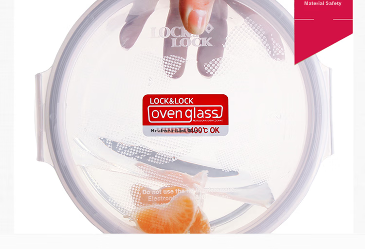 LOCK&LOCK Large Capacity Heat-Resistant Glass Food Storage Containers, Microwave-Safe Lunch Boxes, Sealed Bento Boxes, Meal Containers, Lunch Bags, 1L*2 9