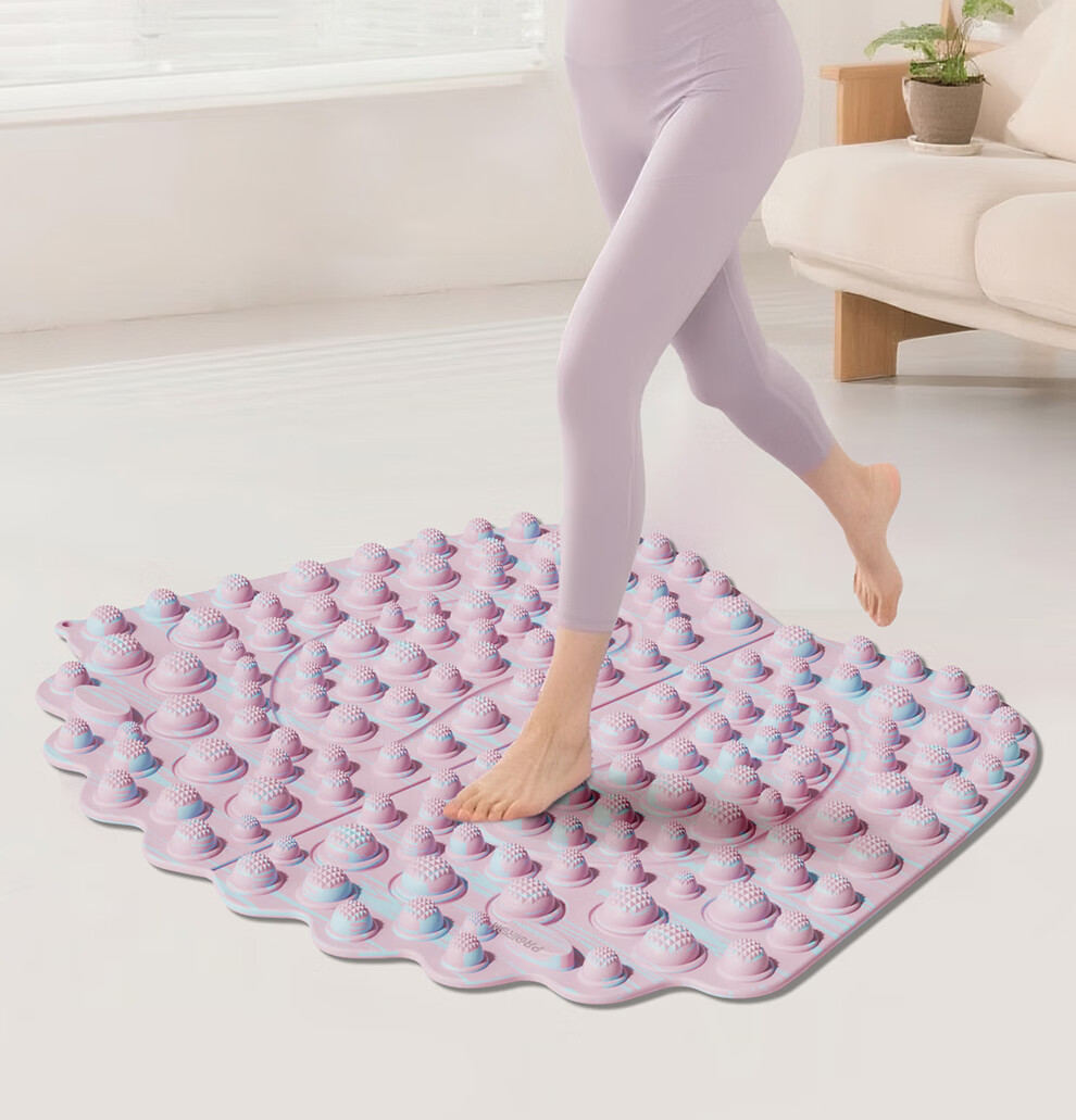 PROIRON Acupressure Foot Massage Mat Slow Jogging Pad Foot-Shaped Toe Pressure Board Camouflage Color 3