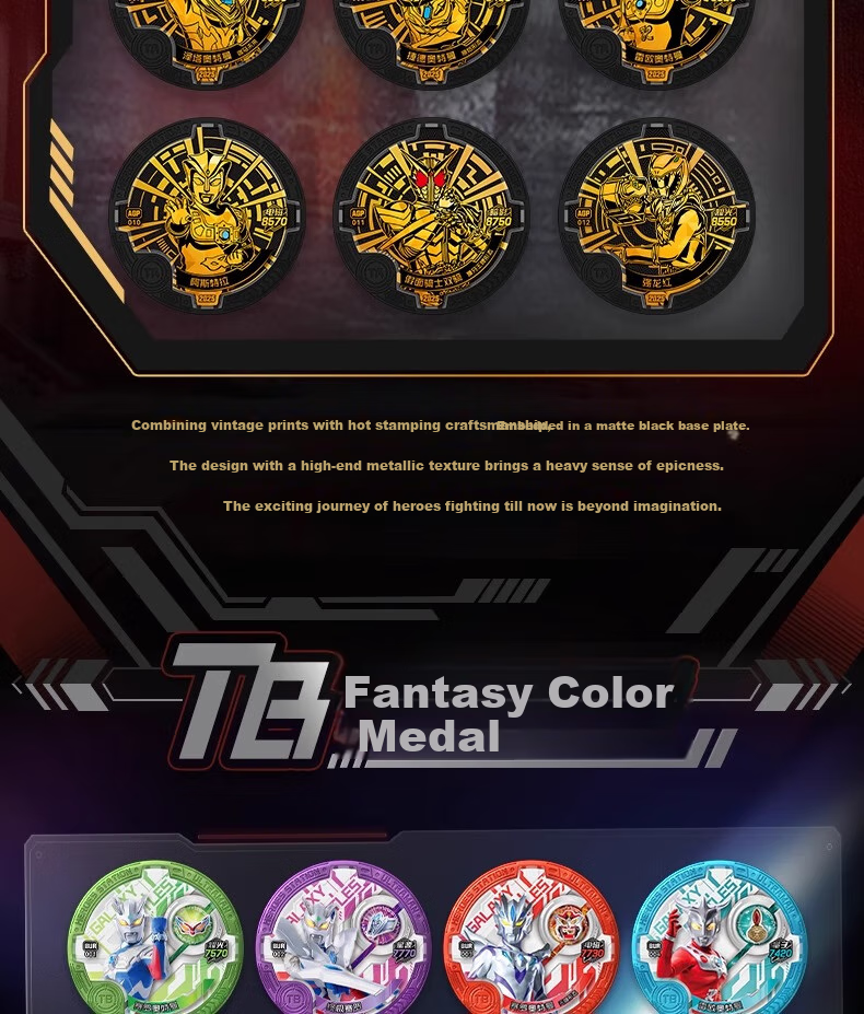 Kayou Ultraman Card Album Storage Book Four-Grid Card Pages Loose-Leaf Small Card Official Collection Album 5