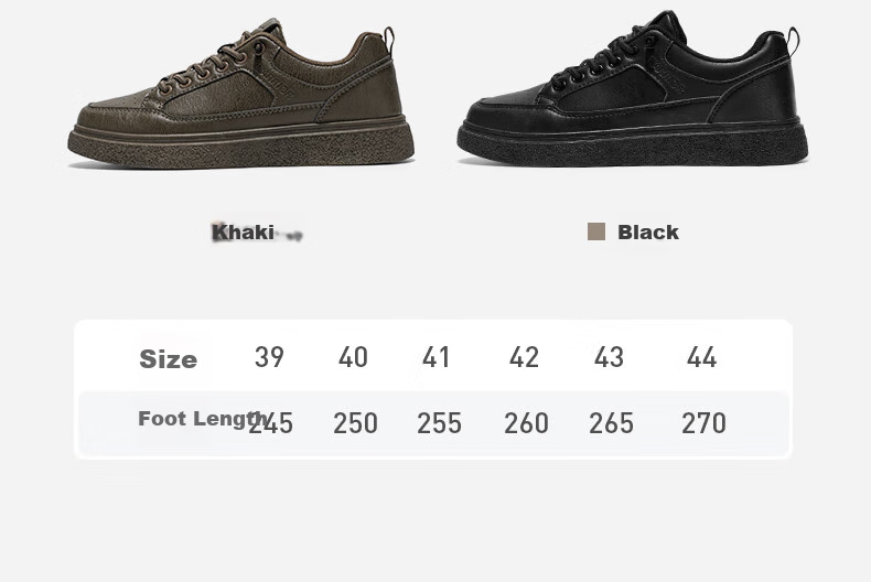 Huili Official Men's Shoes, Autumn And Winter New Casual Sports Leather Shoes, Slip-On Sneakers for Men, 2704 Black, Size 42 12