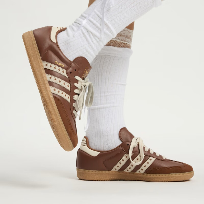 Adidas Trefoil SAMBA OG W Casual Shoes for Men And Women JR8821 Soft Brown 36 6