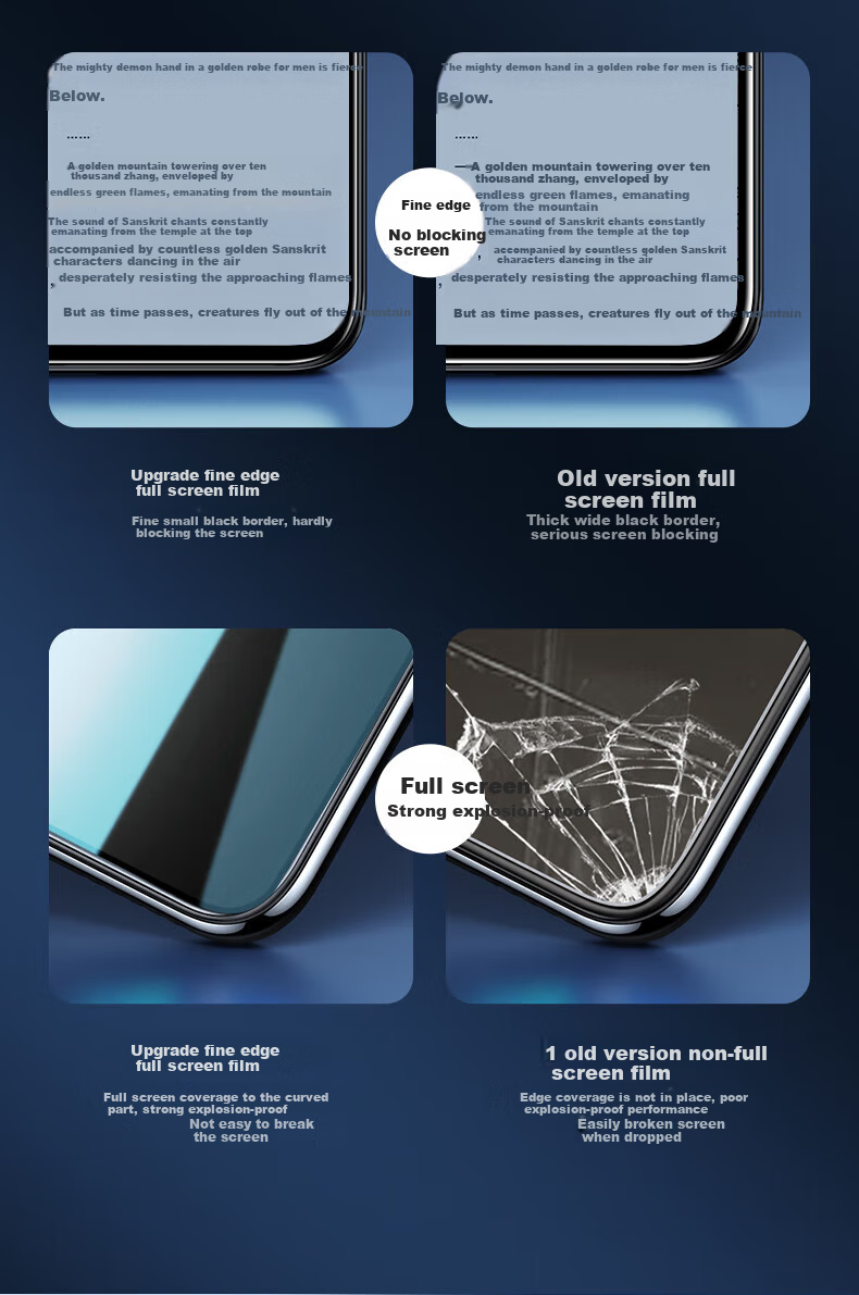 Baozou [2-Pack - Replacement Guaranteed] Tempered Glass Screen Protector for Huawei Nova 12/13, Full Coverage HD Anti-Fingerprint Shatterproof Anti-Drop Edge-To Glass Film for HUAWEI Nova 12/13 Smartphone 2
