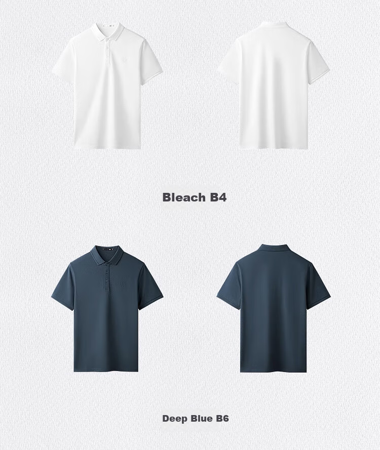 HLA Short-Sleeve Polo Shirt for Men, Large Size, Fashionable Dragon Design, Summer Wear for Me 11