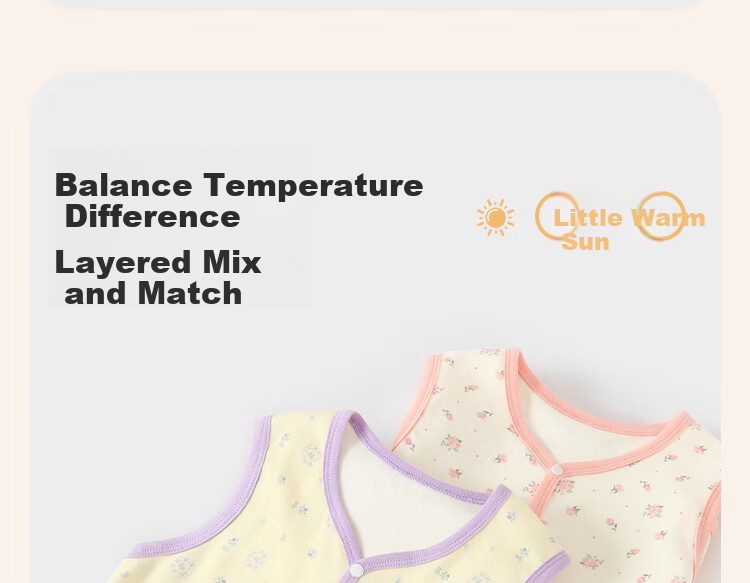 Badibadi Pure Cotton Infant And Toddler Vest, Spring And Autumn Wearable Inner Layer, Warm Fashion Versatile, Little Bear Playmate, Size 120 11
