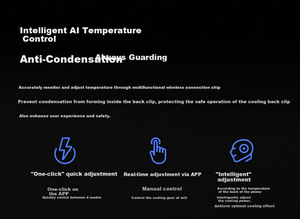 Heisha 5Pro Magnetic Phone Cooler for Gaming, Live Streaming, Semiconductor Cooling Back Clip, Temperature Reduction, Suitable for Apple IPhone 17 Pro Max, Huawei, Xiaomi Red Magic AI 19