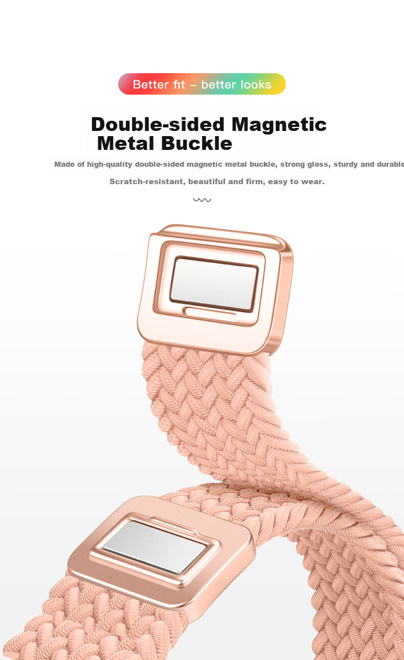 Binghong Compatible with Apple Watch Bands for S12, S10 Women's Slim Waist, S11 Ultra 4, 3 SE 3, Apple Watch Magnetic Braided Band for IWatch Ultra 2 And S9 4