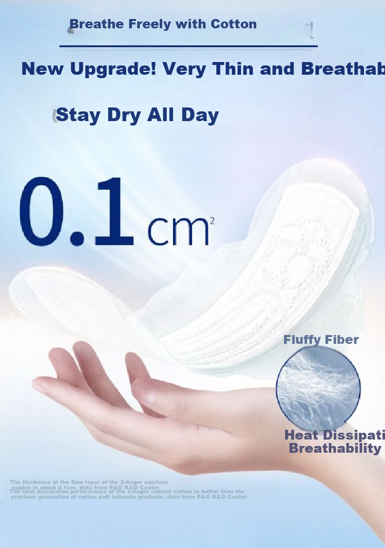 Hushubao Natural Pure Cotton Mini Sanitary Napkins, Low Absorbency Daytime Use, 180mm, 12 Pieces, Menstrual Pads And Panty Liners, Sold by JD 4