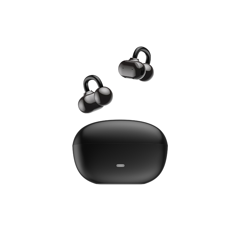 ENKOR E06 Bone Conduction Clip-On Bluetooth Earphones Open-Ear Non-In-Ear Running Sports IPX8 Waterproof True Wireless Clip-On Ear Hook Compatible with Apple Xiaomi Huawei