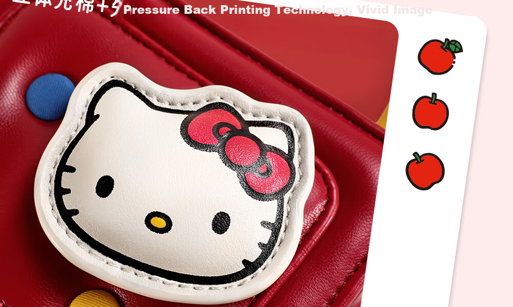 Toutou Birthday Gift, HelloKitty Shoulder Bag, Sanrio Waffle Bag, Red Hello Kitty Zodiac Year Souvenir 28