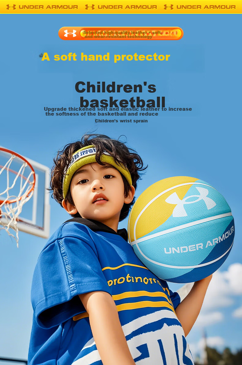 Under Armour Basketball, for Adults And Middle School Students, Training-Specific, Indoor And Outdoor Use, Non-Slip, Size 7 Basketball 4