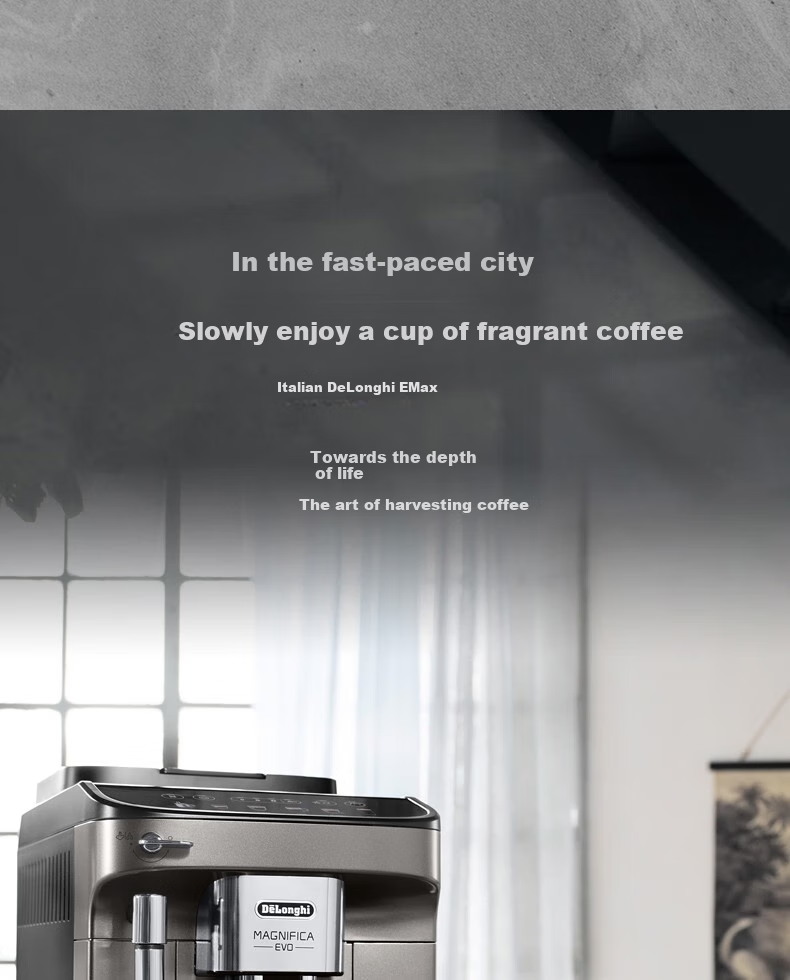 Delonghi Imported Italian Fully Automatic Coffee Machine E MAX Home Use Bean And Ground Coffee Dual-Use Simple Control Manual Milk Frother System 13 Grinding Levels Automatic Cleaning EMAX One's Member 14