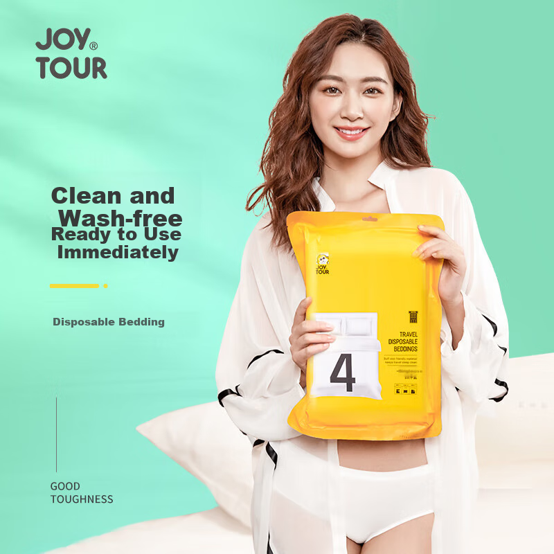 Одноразовый комплект постельного белья JOYTOUR для путешествий и командировок, трехместный комплект для одного человека, SMS-класс