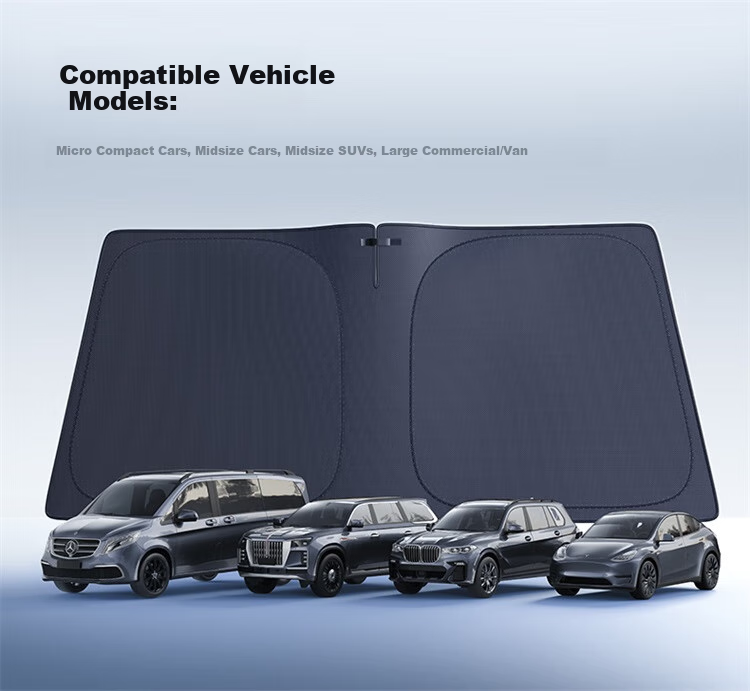 Baseus Car Sunshade, Front Windshield Sun Visor, Interior Heat Insulation Sunshade, Double-Layer Heat Insulation Cover 7