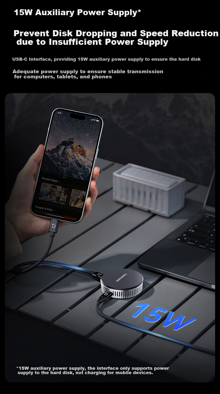 DOCKCASE Magnetic Fan 2230 M.2 NVMe External SSD Enclosure for IPhone 17, Compatible with Portable SSDs And External Storage Expansio 7