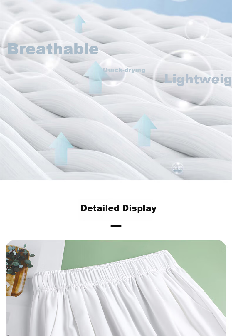 BOPRUIEY Ice Silk Midi Skirt for Women, Summer 2026 Latest Thin Elastic A-Line Draping Wide Hem Umbrella Skirt 13